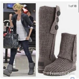 UGG Classic Grey Cardy Boots